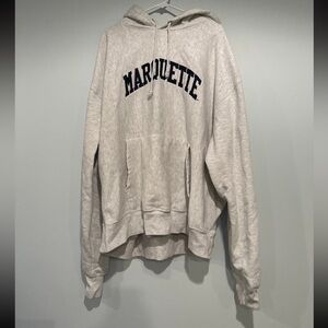 Marquette Heather Gray Hoodie